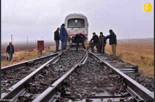ترمیم خط راه آهن ادلب به حلب