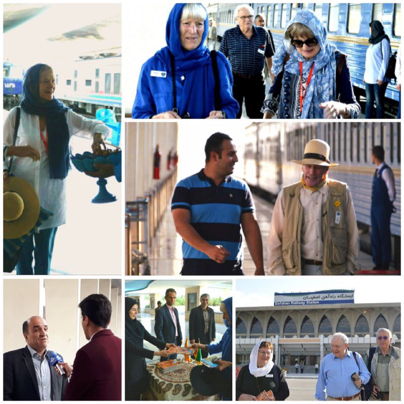 ورود بیست و چهارمین قطار گردشگری بین‌المللی به اصفهان