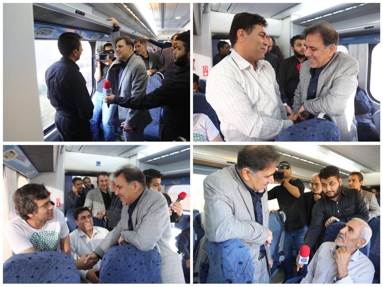 گزارش تصویری سفر وزیر راه و شهرسازی با قطار حومه ای تهران – پرند و بازدید از پروژه های شهر جدید پرند