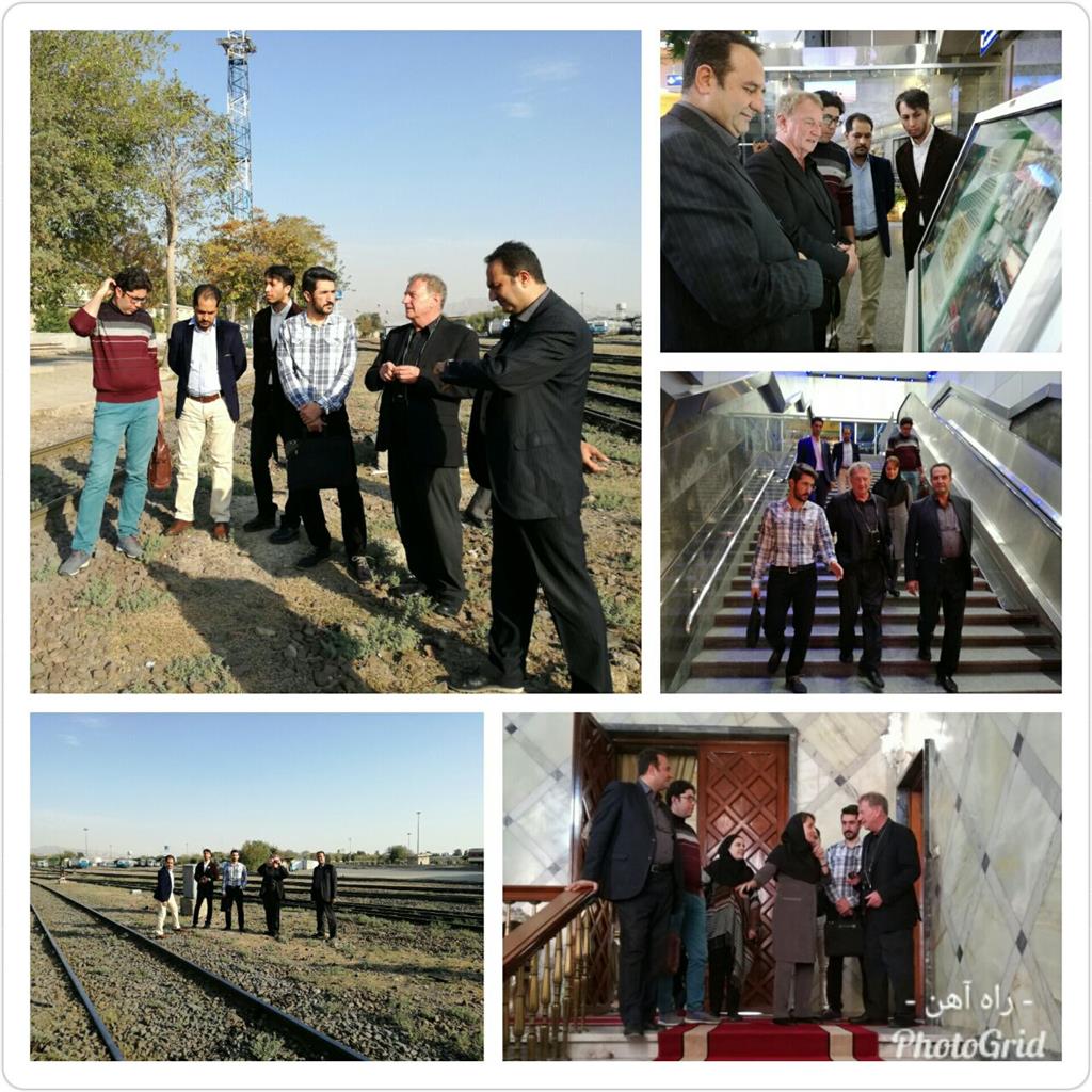 مشاور و بازرس سازمان جهانی یونسکو از ایستگاه راه آهن تهران بازدید کرد