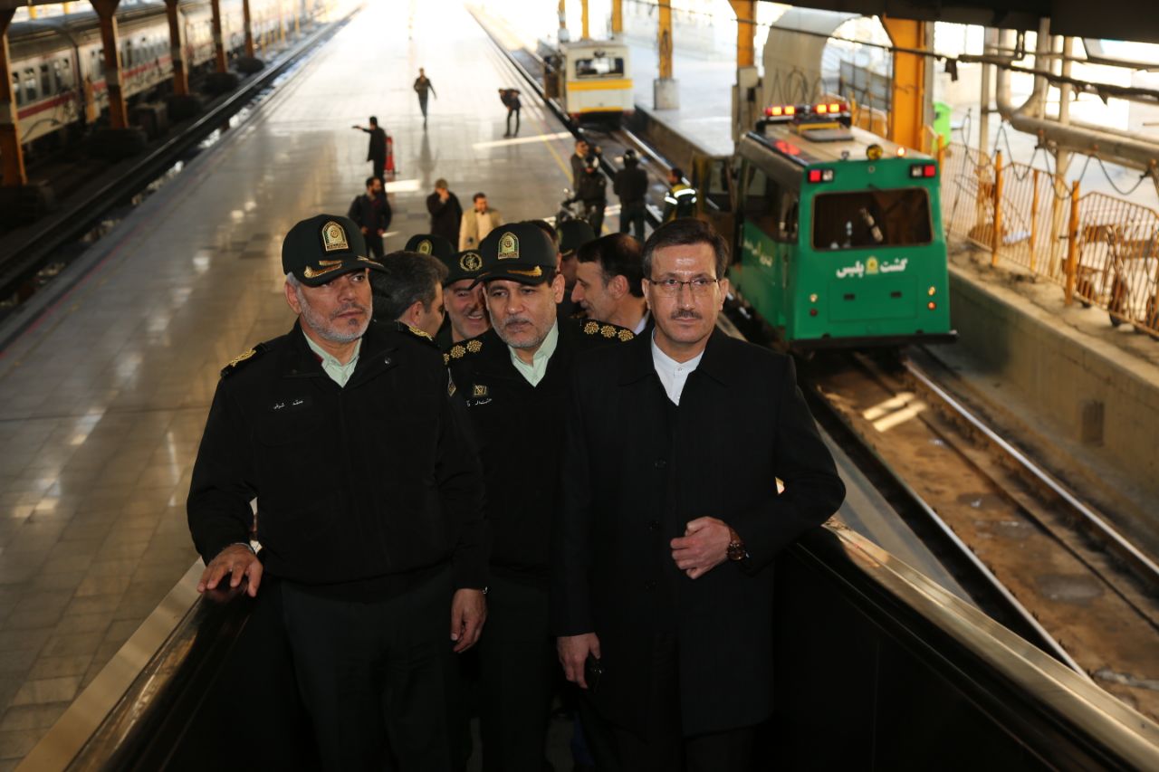 گزارش تصویری از مراسم افتتاح درزین پلیس راه آهن در ایستگاه تهران