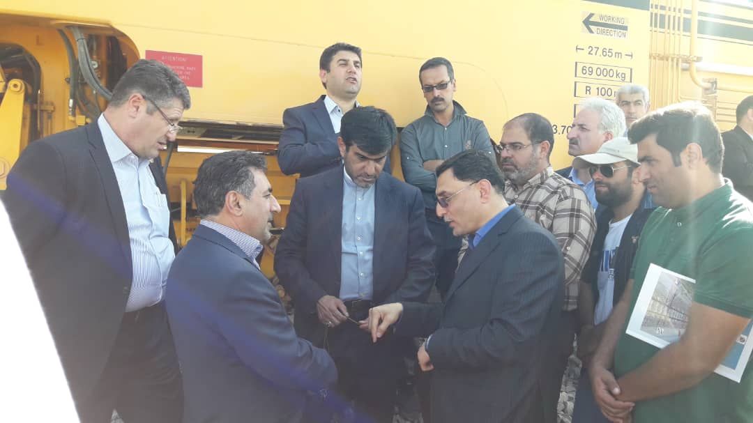 گزارش تصویری / بازدید معاون وزیر راه و شهرسازی از راه آهن میانه – تبریز