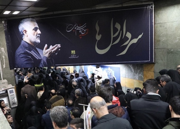 متروی تهران در آیین تشییع پیکر سردار آسمانی میزبان دو میلیون و نهصد و پنجاه هزار نفر بود