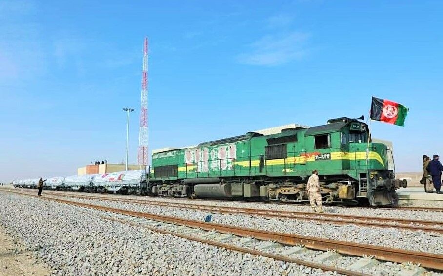 استقبال مقامات و بخش خصوصی افغانستان از خط آهن خواف-هرات