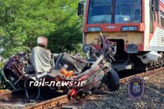 هفت کشته بر اثر برخورد قطار با خودرو در گذرگاه راه آهن