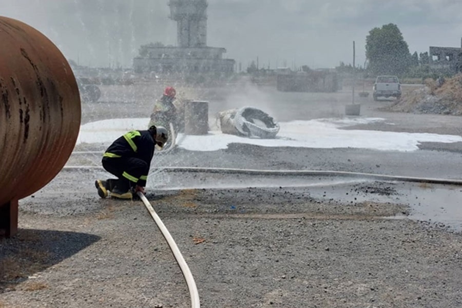 برگزاری موفق مانور تمرین طرح اضطراری کامل فرودگاه نوشهر با مشارکت آتش‌نشانان بندر نوشهر