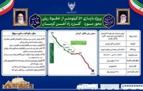 بازسازی ۵۷ کیلومتر از راه‌آهن یزد-کرمان