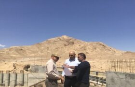 بازدید میدانی از پیشرفت فیزیکی پروژه پل راه‌آهن شاهرود-میامی