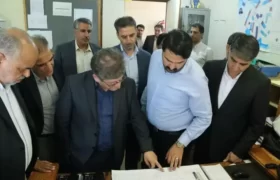 بازدید مقامات ارشد کشوری از ایستگاه راه‌آهن مبارکه بافق