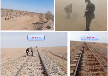 اقدامات راه‌آهن خراسان برای مقابله با ماسه‌های روان در محور ترانزیتی سرخس