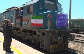 نخستین محموله صادراتی ریلی از میبد به سمت افغانستان حرکت کرد