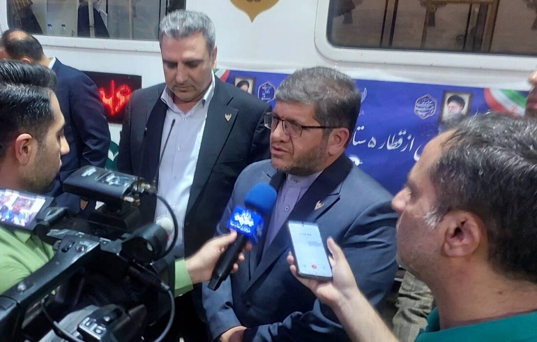 قطار فدک در مسیر اهواز به مشهد مقدس راه اندازی شد