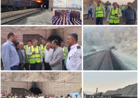 مانور پدافند غیرعامل در تونل ۲۵ راه‌آهن هرمزگان