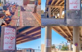 آغاز فاز نخست طرح دیوارنویسی هشدارهای ایمنی در گذرگاه‌های غیرمجاز توسط راه‌آهن قم