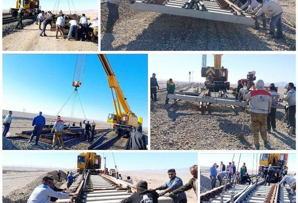 آغاز فاز سوم نصب سوزن‌های بتنی سنگین در محور طبس- جندق