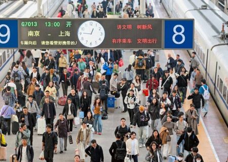 جابه جایی ۳.۹۵ میلیارد نفر و رکورد جدید حمل‌ونقل مسافر در راه‌آهن چین