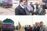 آغاز صادرات ریلی نخستین بار سیمان از ایستگاه سواریان قم