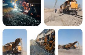 فعالیت مستمر سرند و زیرکوبی در راه‌آهن شمال‌غرب