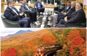 نشست مدیرعامل شرکت راه آهن با مدیرعامل هلدینگ گردشگری تامین اجتماعی (هگتا)