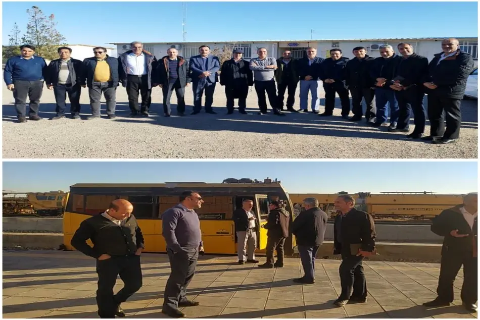 حضور مدیران ستادی راه‌ آهن در محور ریلی اقلید–رخش