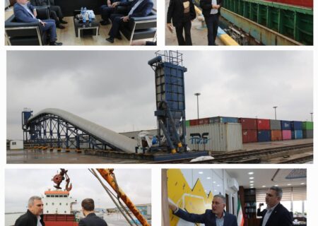 بررسی میدانی زیرساخت های ریلی بندر خرمشهر برای تسهیل صادرات و واردات و افزایش سهم ریلی