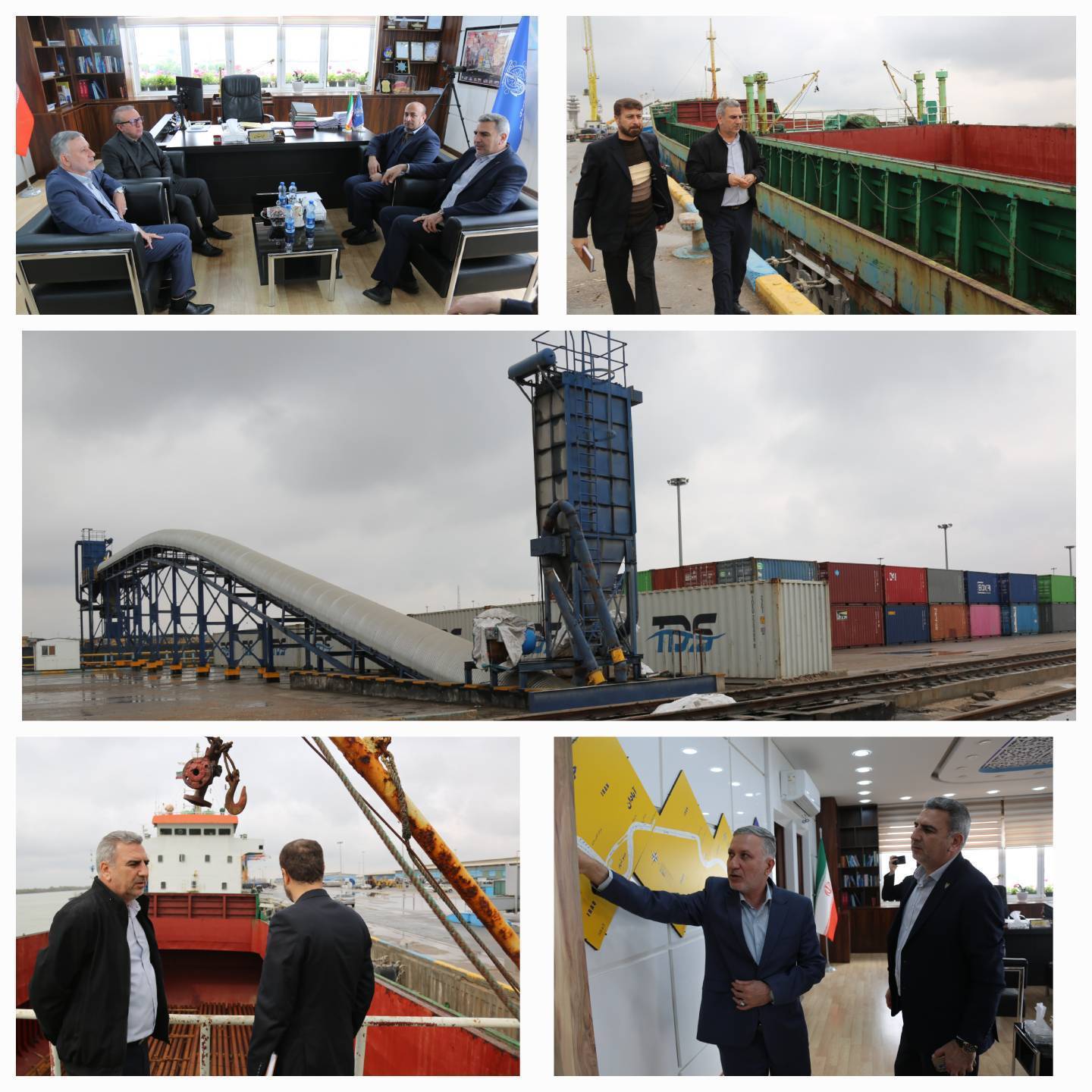 بررسی میدانی زیرساخت های ریلی بندر خرمشهر برای تسهیل صادرات و واردات و افزایش سهم ریلی