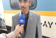 برگزاری مراسم بدرقه زائرین حسینی در ایستگاه راه‌آهن زاهدان