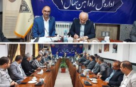 بازدید استاندار مازندران از اداره کل راه‌آهن شمال۱